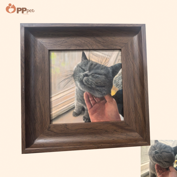 custom hand painted pet oil portrait