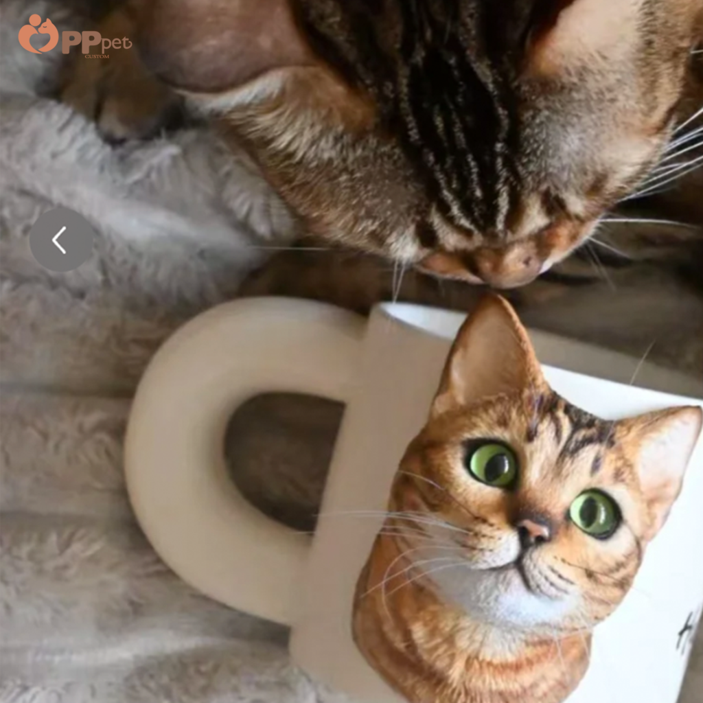custom 3d pet figure ceramic mug