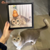 custom hand painted pet oil portrait