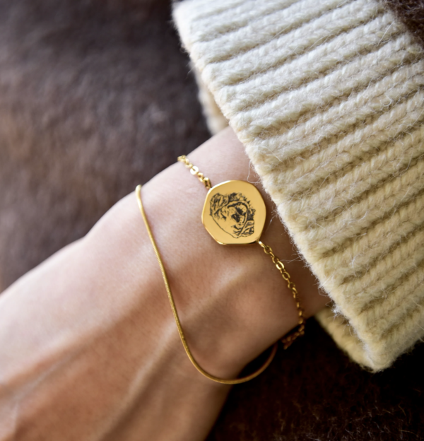 custom pet portrait bracelet