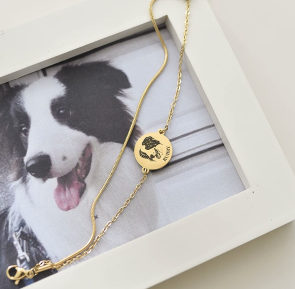 custom pet portrait bracelet