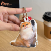 custom pet plush bell keychain
