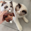 custom bubble blowing pet plush keychain