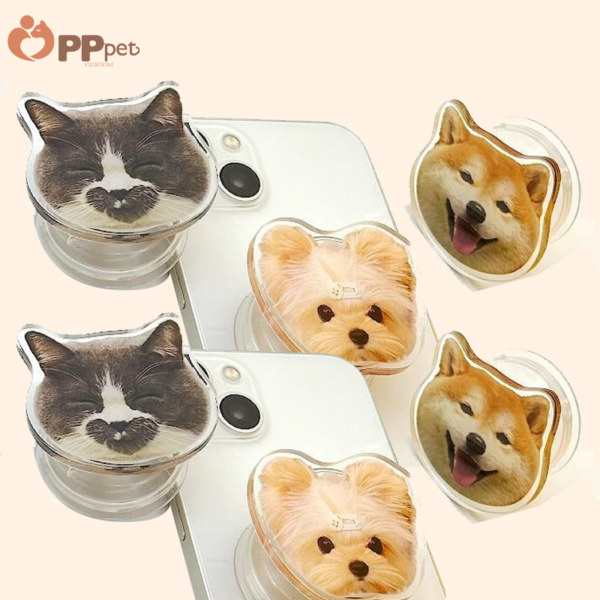 custom acrylic pet phone grip – set of 2