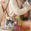 custom pet portrait tote bag