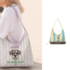 custom pet portrait tote bag