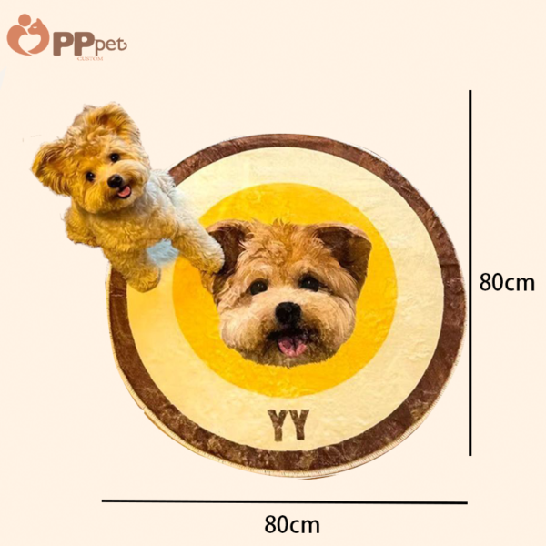 custom sherpa fleece pet blanket