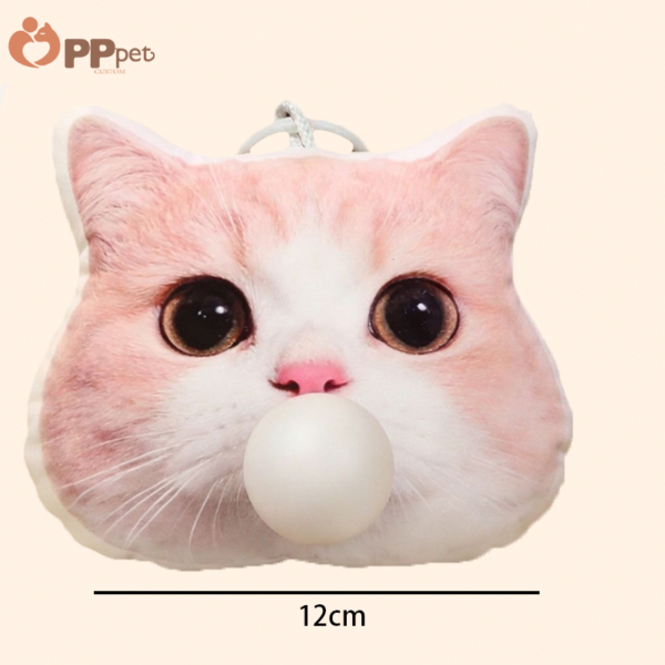 custom bubble blowing pet plush keychain