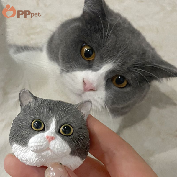 custom hand painted 3d pet head fridge magnet