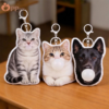 custom bubble blowing pet plush keychain