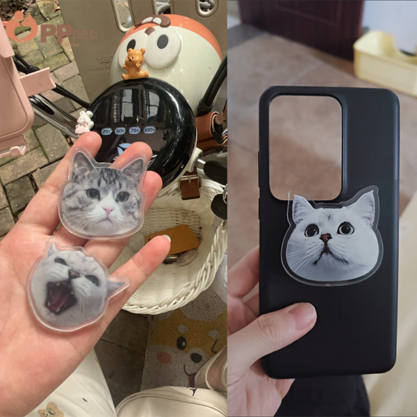 custom acrylic pet phone grip – set of 2